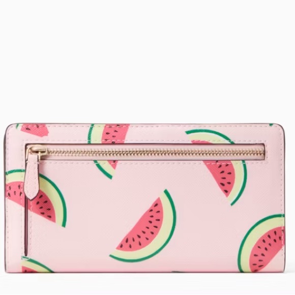 KATE SPADE NWT BUNDLE OF 4 Watermelon Tote, Charm & Wallet with dust bag - Picture 5 of 7